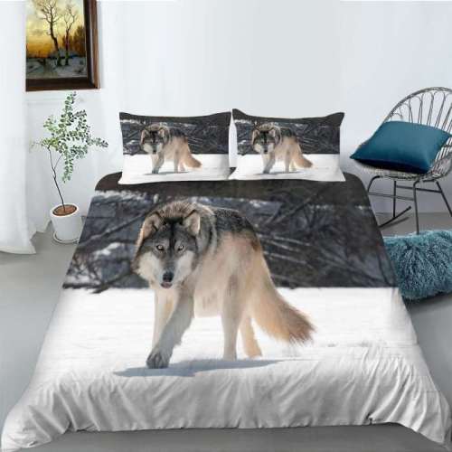 Animal Wolf Bed Set
