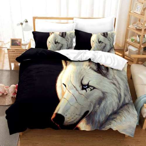 Wolf Face Bed Cover