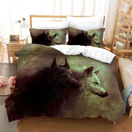 Wolf Art Bed Set