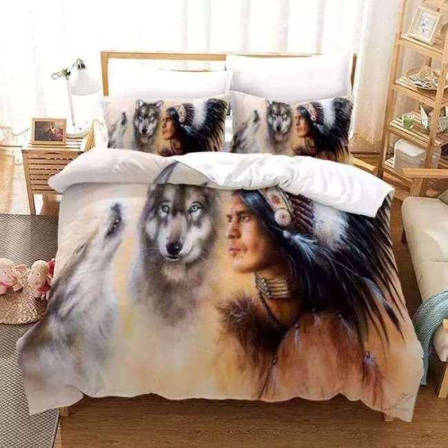 Native And Wolf Bed Sets