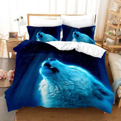 Howling Wolf Pattern Bedding