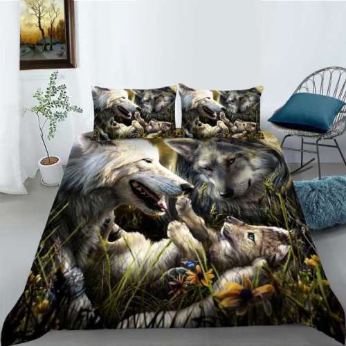 Animal Wolf Family Bedding