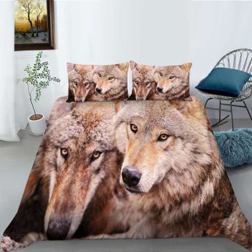 Red Wolf Bedding Cover