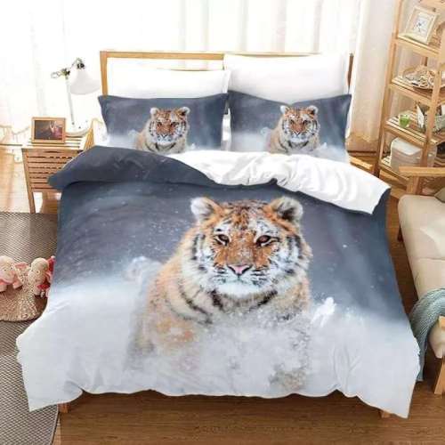 Snow Tiger Bed Set