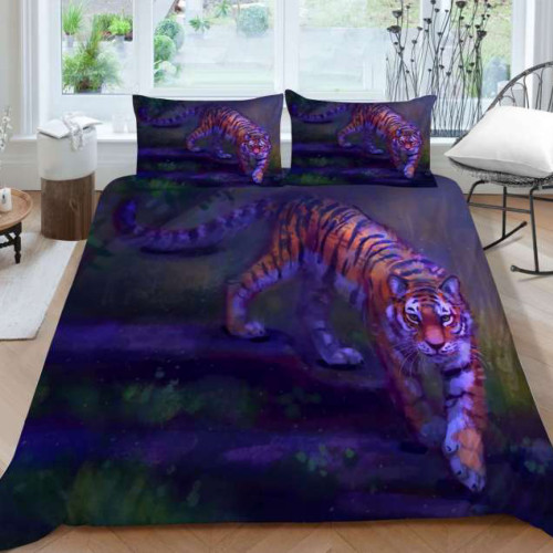 Purple Tiger Bedding Set