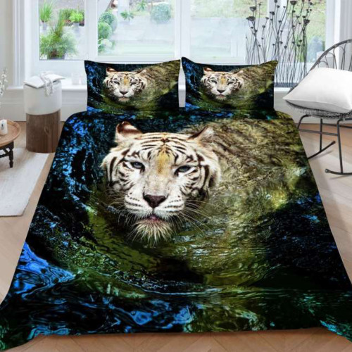 Swimming Tiger Bedding Set