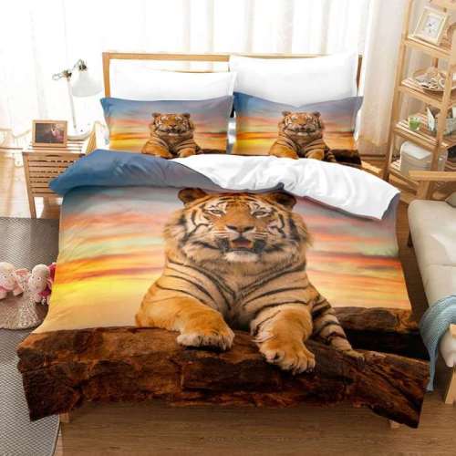 Tiger Print Bedding