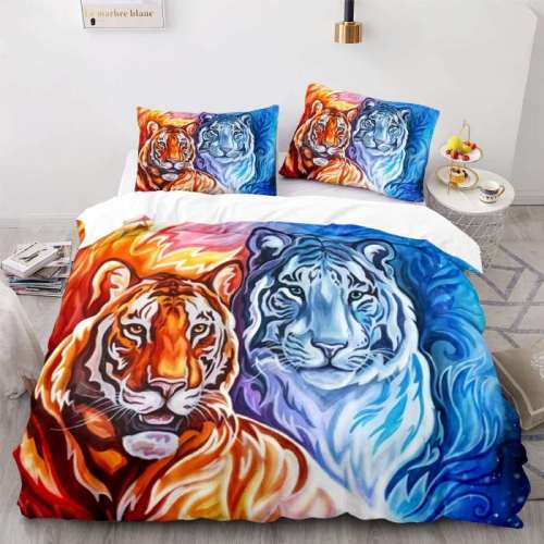 Fire Tiger Couples Bedding