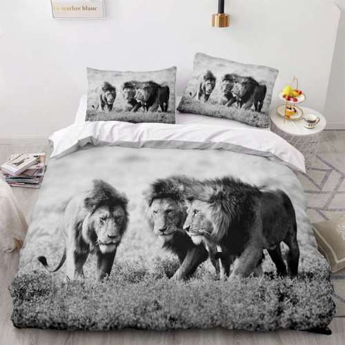 Lion Packs Print Bedding