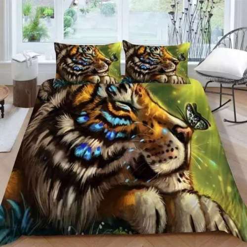 Butterfly Tiger Bed Cover