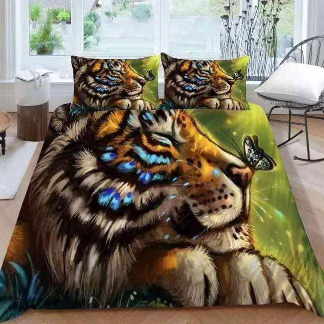 Butterfly Tiger Bed Cover