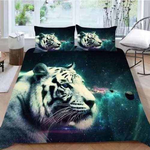 Galaxy Tiger Bed Cover
