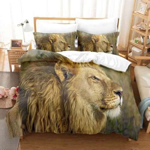 Lion Print Bedding