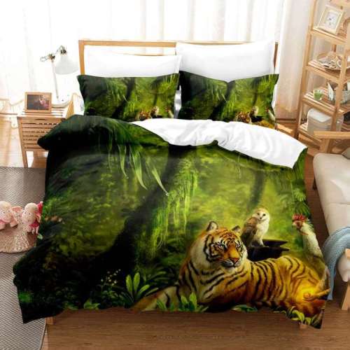 Tiger Themed Jungle Bedding