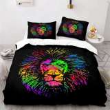 Lion Face Print Bed