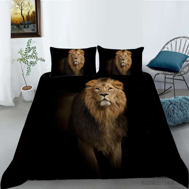 Lion Black Bed Sets