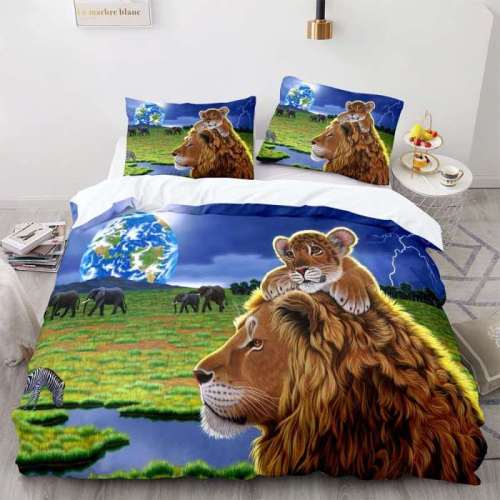 Lion Dad Cub Beddings