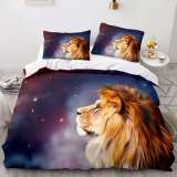 Lion Galaxy Bed Covers