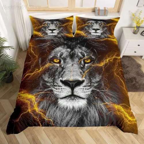Lightning Lion Duvet Cover