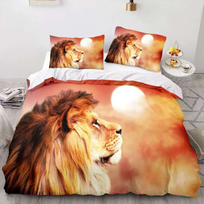 Sunset Lion Bed Covers