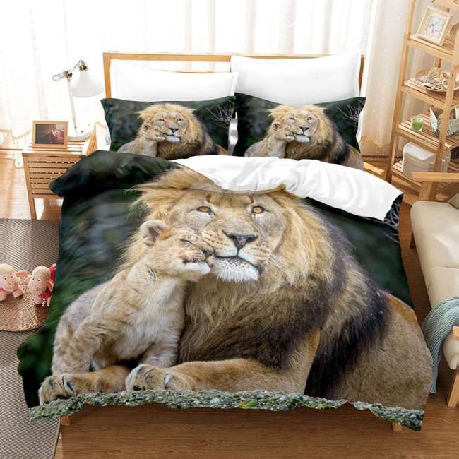 Lion Dad Cub Bed Sets
