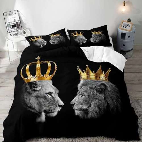Lion King Queen Printed Bedding