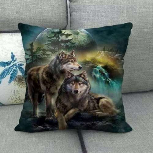 Wolf Lovers Throw Pillowcase