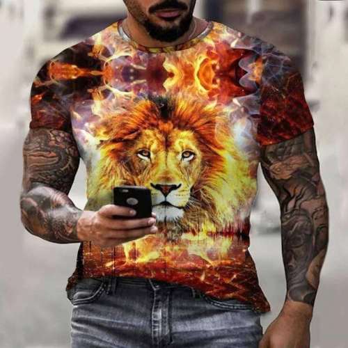 Mens Lion T-Shirt