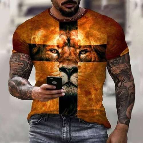 Cross Lion T-Shirt