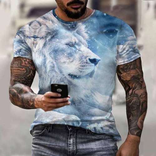 Lion T-Shirt Mens
