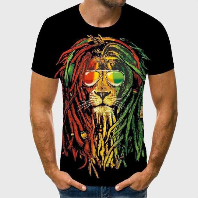 Judah Lion Print T-Shirt