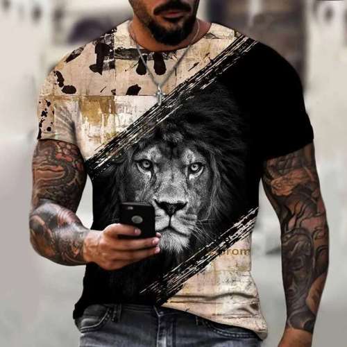 Lion Print T-Shirt