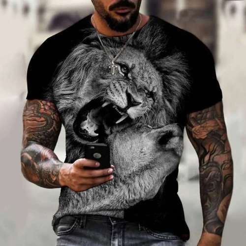Black Lion King Queen T-Shirts