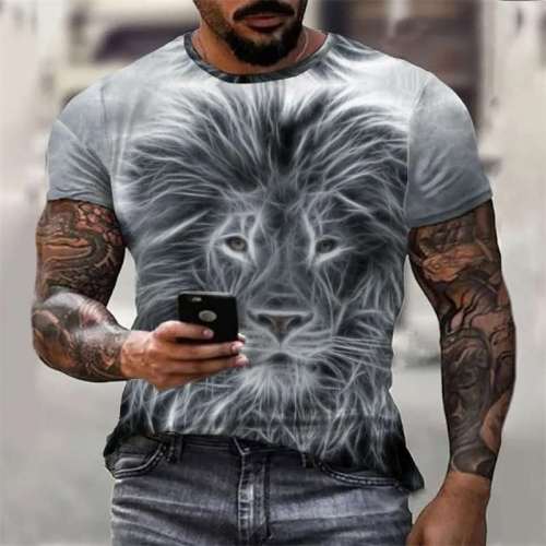 Abstract Lion T-Shirts