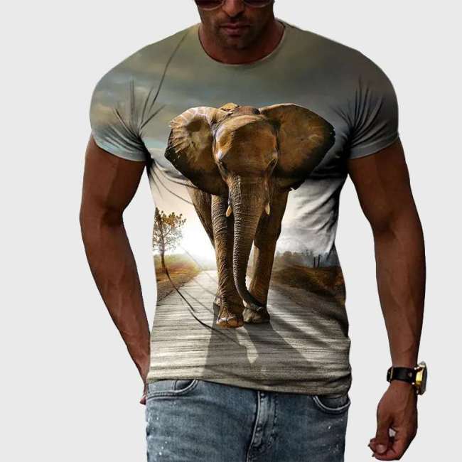 Elephant T-Shirt Mens