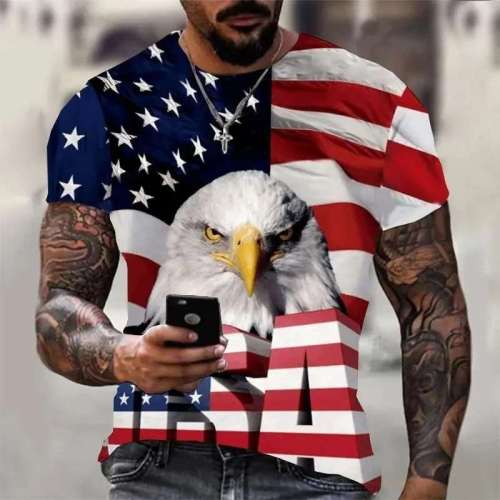 USA Eagle Flag T-Shirt