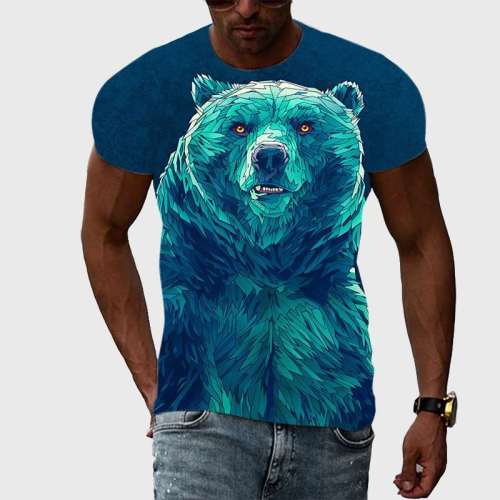 Geometric Bear Tee Shirt
