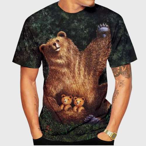 Family Matching T-shirt Black Bear T-Shirt
