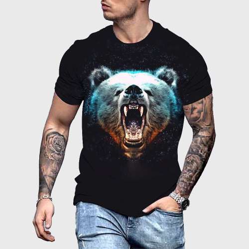 Black Bear Head T-Shirt