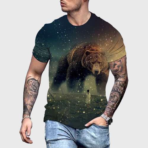 Bear And Girl T-Shirt