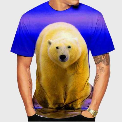 Blue Polar Bear T-Shirt