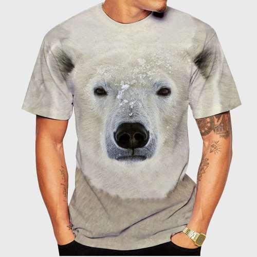 3D Polar Bear T-Shirt