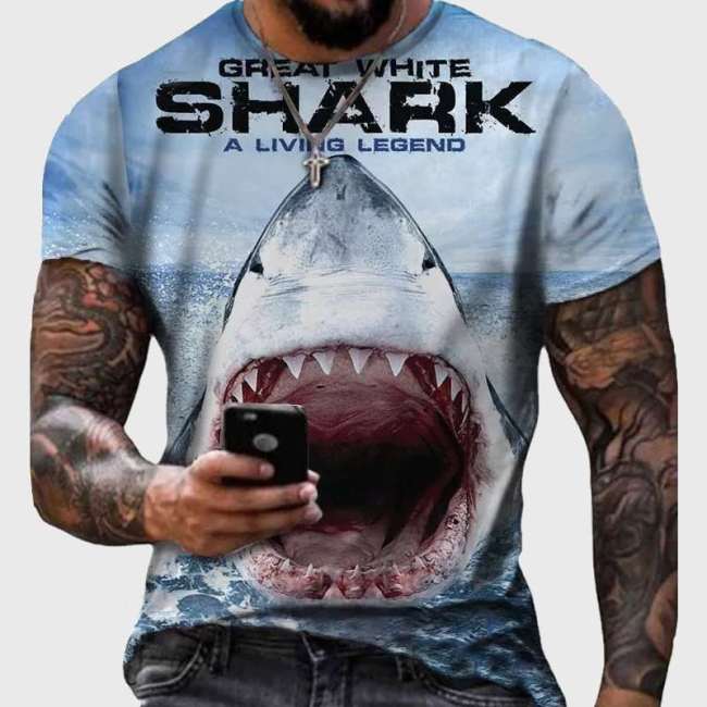 Family Matching T-shirt Great White Shark T-Shirt