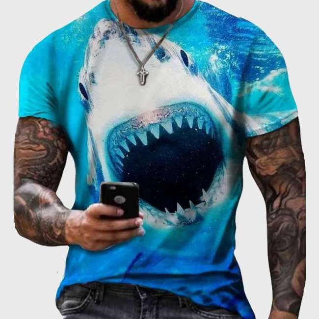 Family Matching T-shirt Great White Shark Shirt