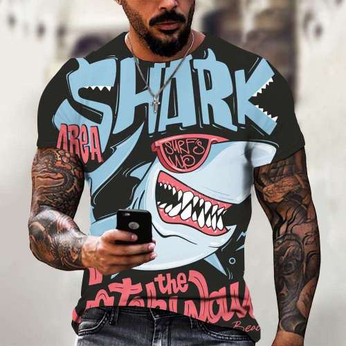 Family Matching T-shirt Cartoon Shark T-Shirt