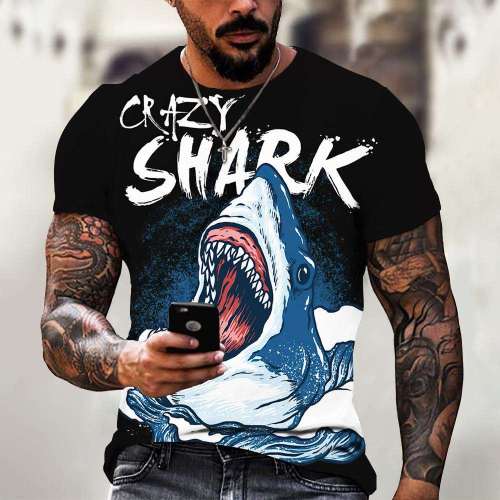 Family Matching T-shirt Crazy Shark T-Shirt