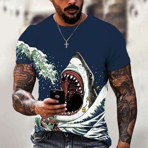 Family Matching T-shirt Cartoon Shark T-Shirt