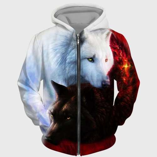Yin Yang Wolf jacket