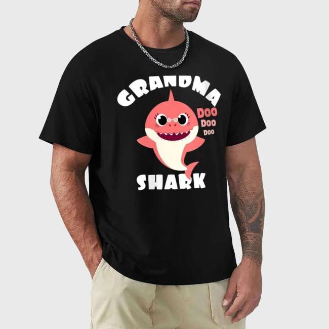 Family Matching T-shirt Grandma Shark Shirt