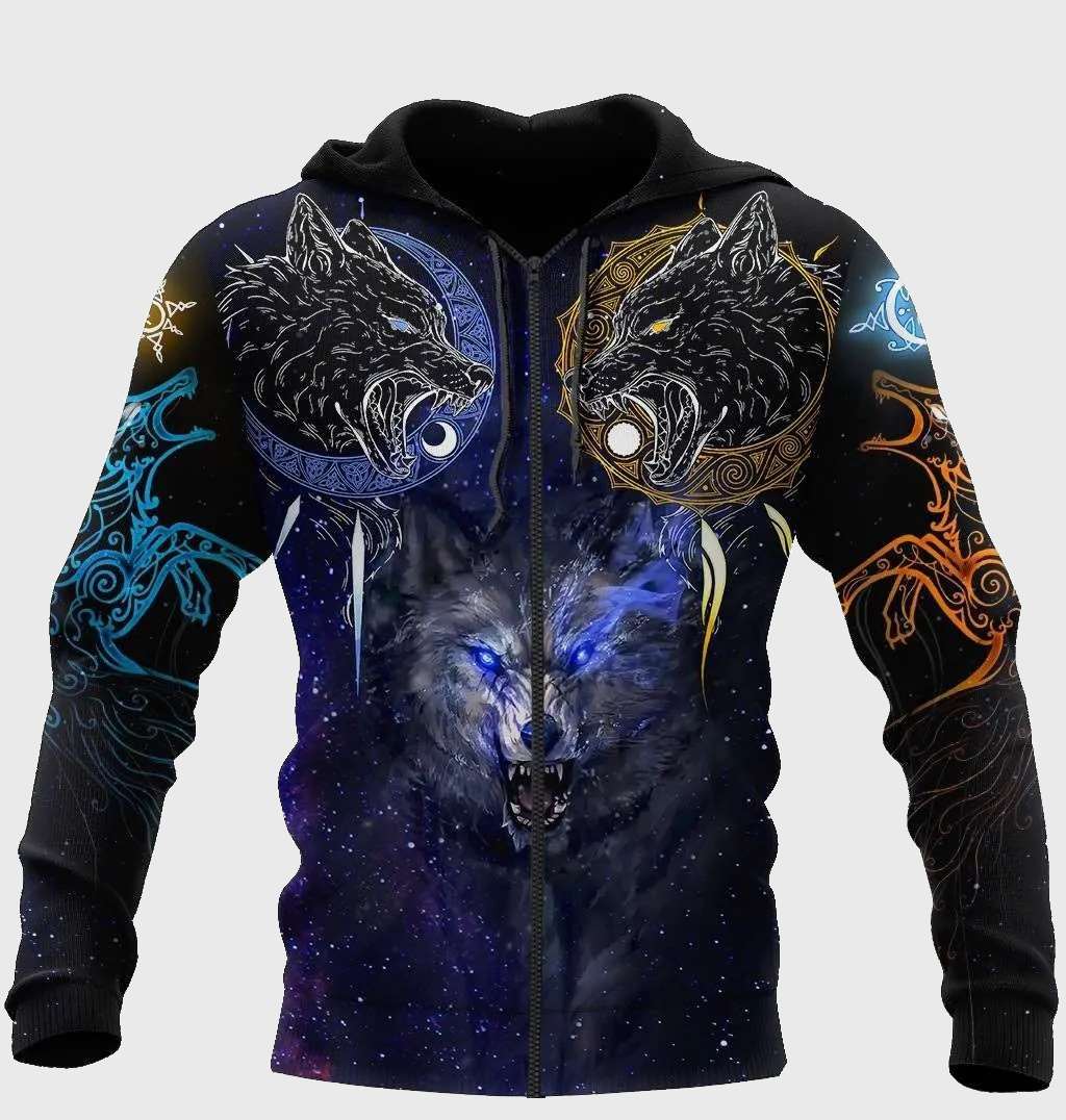 Wolf hotsell hoodie jacket